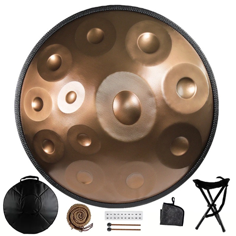 Musical Instrument Morocco - 440/432Hz 핸드팬 드럼, 9/10/12/14음, 22인치 스틸