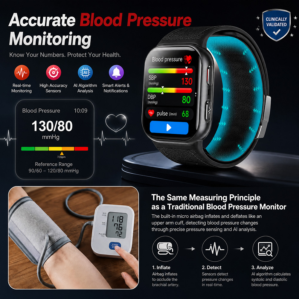 2026년형 에어백 혈압 스마트워치 NFC ECG+PP - Musical Instrument German 리뷰 및 가격