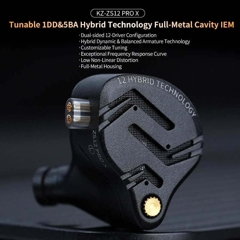 KZ ZS12 PRO X 메탈 이어폰 1DD + 5BA - L Musical Instrument 리뷰 및 가격