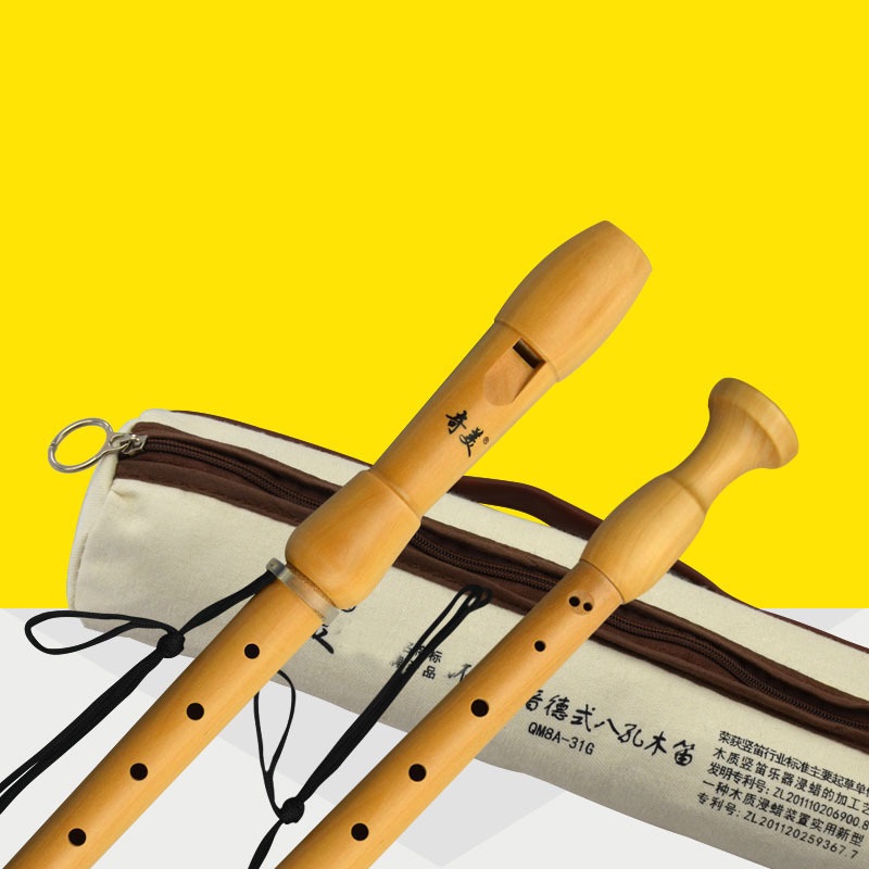 Qimei 8 홀 알토 레코더 악기 메이플 우드 플루트 - Musical Instrument German 리뷰 및 가격