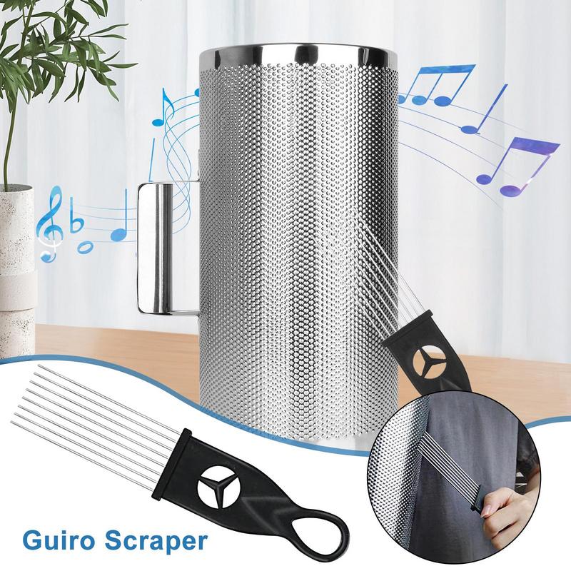 금속 Guiro 스크레이퍼, 라틴 타악기, 쉬운 그립, - Guiro Scraper Instrument 리뷰 및 가격