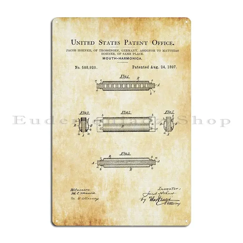 호너 하모니카 특허 플레이어 마우스 오르간 악기 빈티지 - Musical Instrument In Drawing 리뷰 및 가격